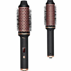 1.5” Thermal Round Brush Heated Curling Brush Volumizing Ceramic Tourmaline